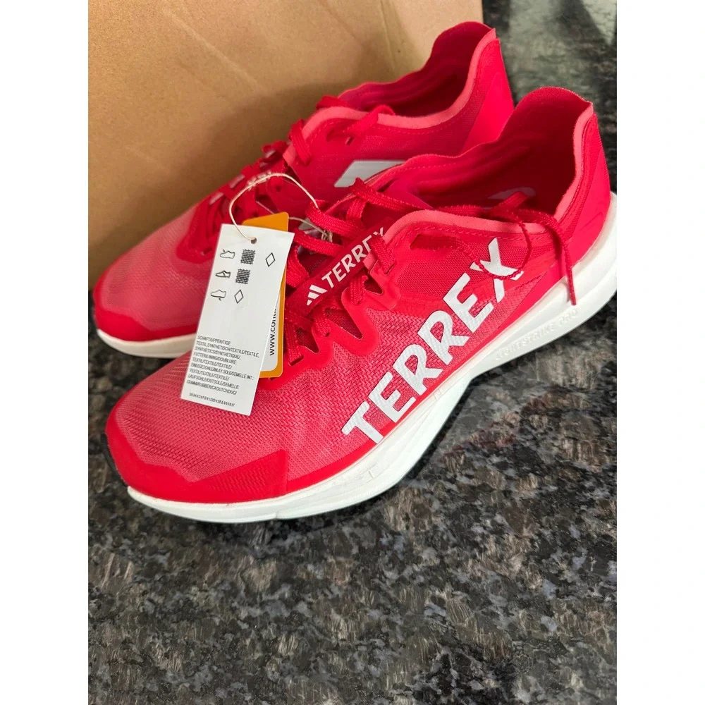 Adidas Terrex Agravic Speed Mens Trail Running Shoes Red JR4029 Size‎ 8